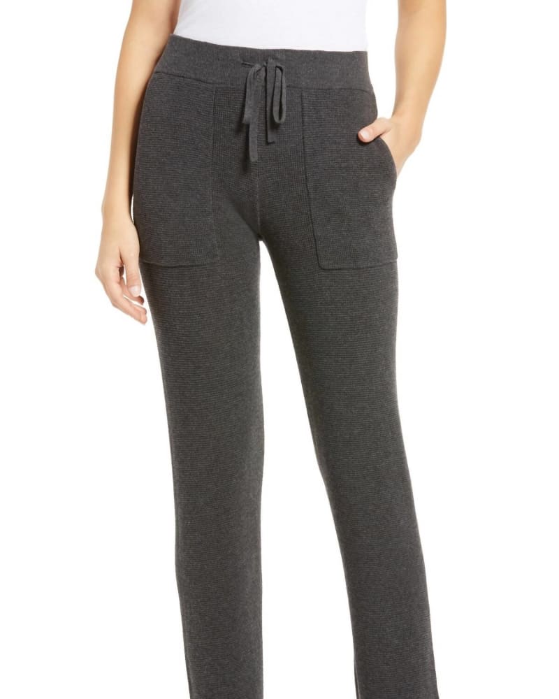 Front of a model wearing a size L Cole Jogger in Charcoal in Charcoal by sundays. | dia_product_style_image_id:339601
